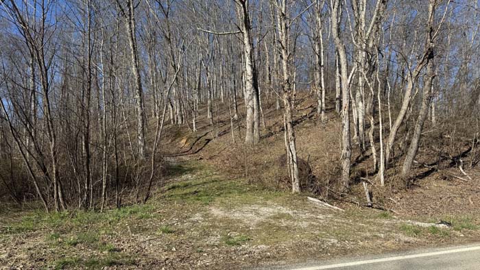 Rolling hills across recreational land