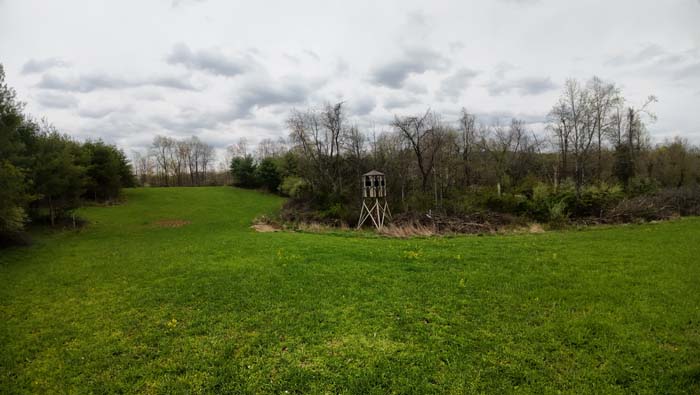 secluded creek bend through beautiful Ohio hunting land