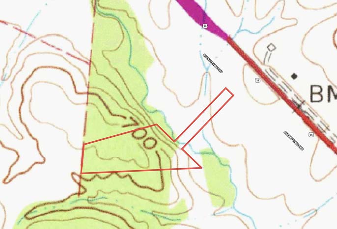 Natural rolling countryside homesite land