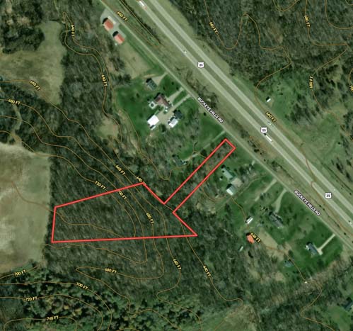 Peaceful rural acreage with building potential