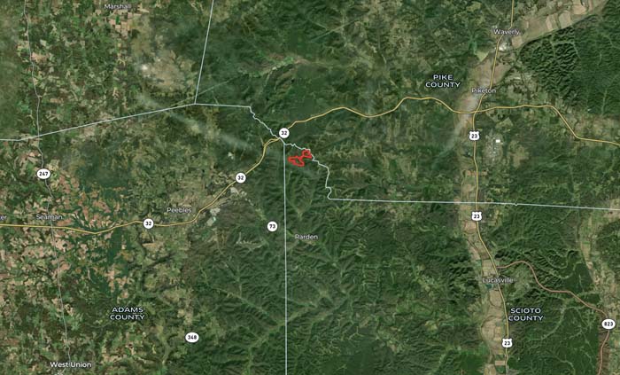 Wooded ridges and valleys supporting wildlife