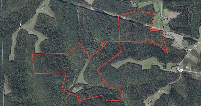 Secluded hunting property in Scioto County Ohio