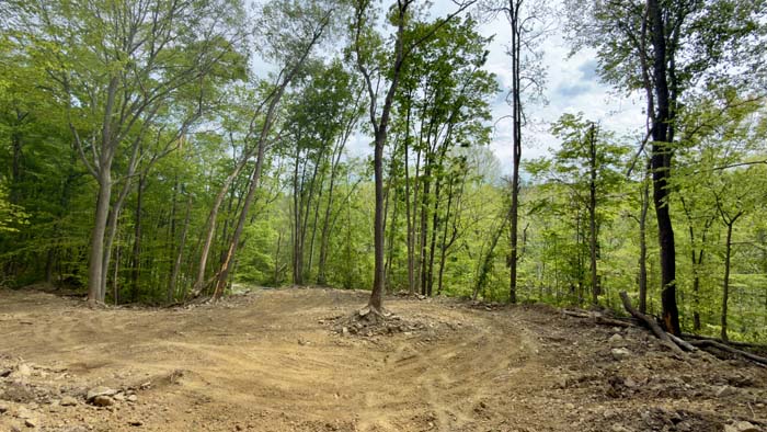 Surrounded by farm fields and timber tracts