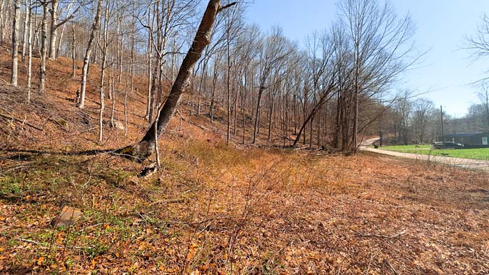 Private recreational land with wooded ridges and valleys