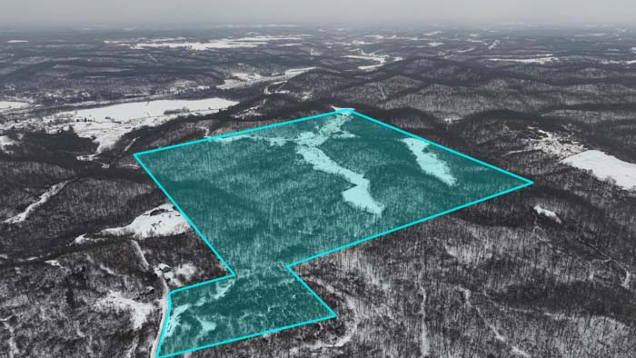 166 acre Cape Horn Road property in Noble County Ohio ready to hunt and build