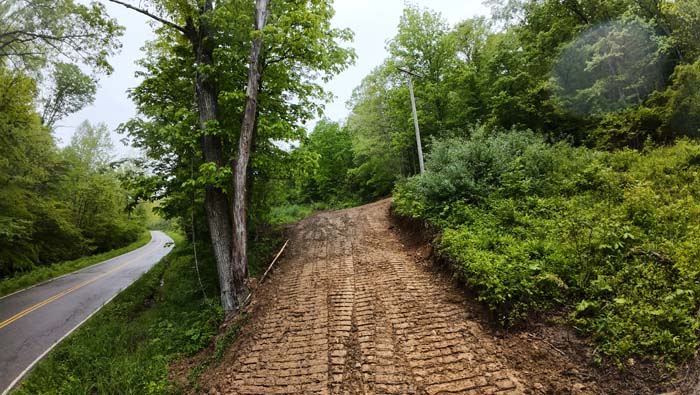 road frontage along County Road 4