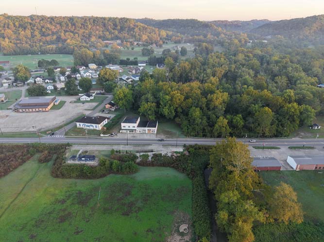 Side view of Eastern Avenue property