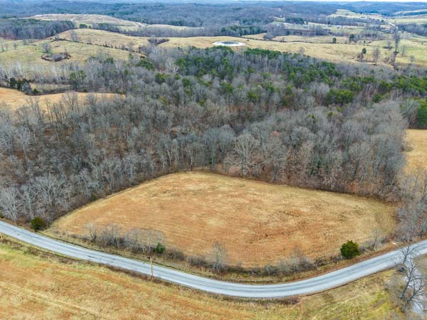 10 acre build ready land for sale on George Road in Morgan Township Gallia County Ohio with open field and countryside views