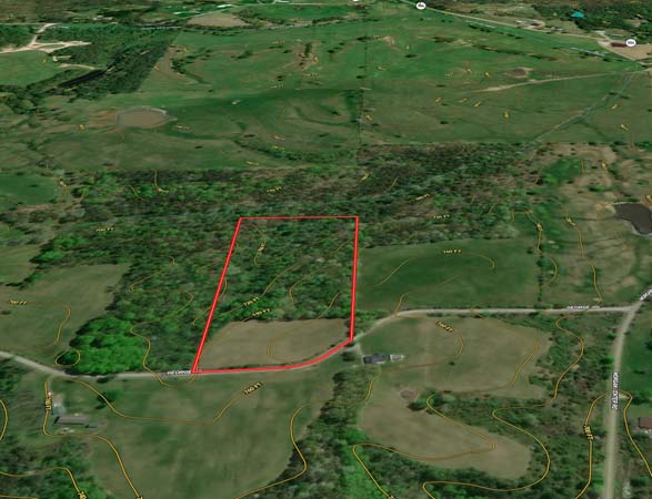 Countryside views from homesite area on George Road Gallia County Ohio