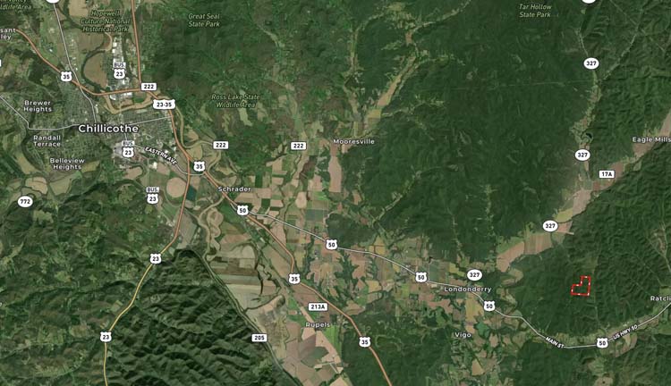 Secluded hunting property with scenic woods