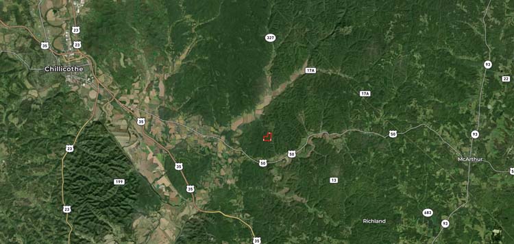 Recreational acreage with wooded ridge and draw