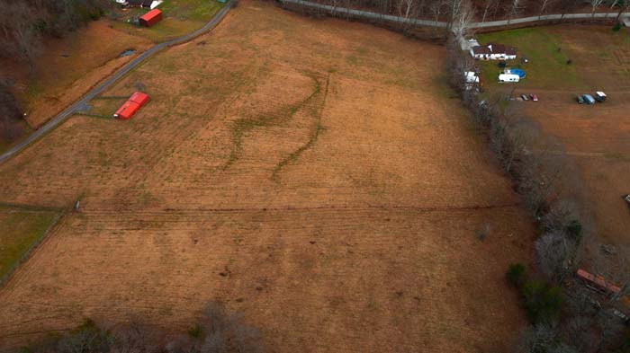Pasture with pond view