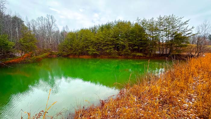Barn near pastureland