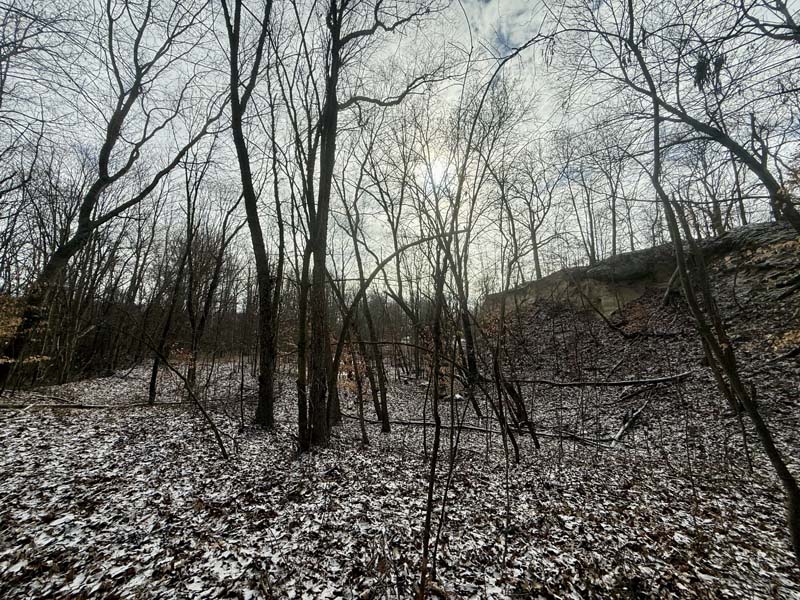 Flat shelf areas Ohio property