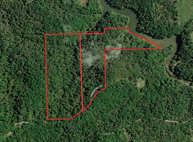 Shaded ridge trail system