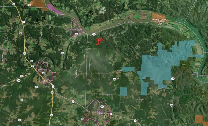 Secluded bench for stand site