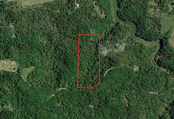 Timber staging area with runoff