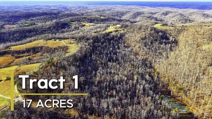 Lawrence County Ohio land with cleared building site
