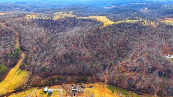 Ridgetop views on 66-acre Lawrence County Ohio property