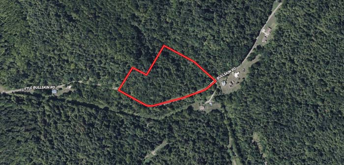 Mix of open land and woods