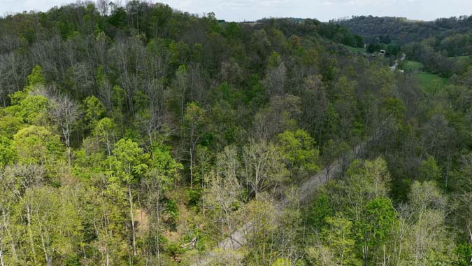 Deer stand on 14-acre Ohio hunting tract