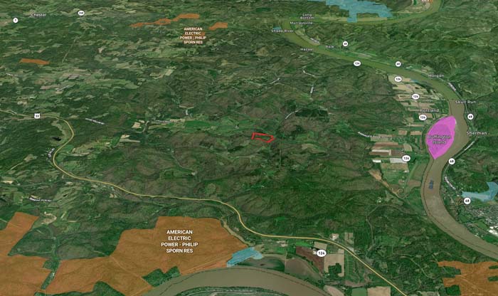 Final aerial overview of full acreage