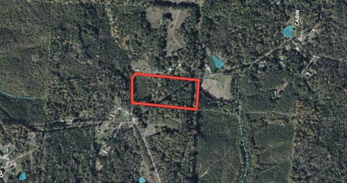 remote corner of Meigs County property