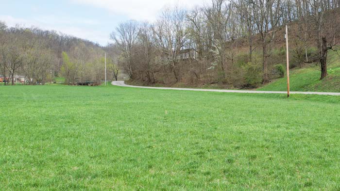 Topography with gentle slope