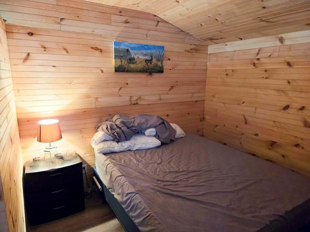 Forest path leading through hunting property