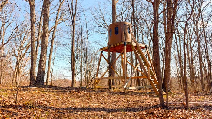 Recreational land with natural terrain features