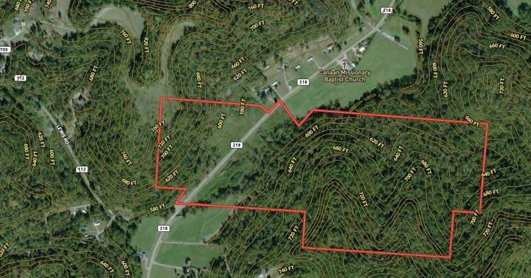 Wooded acreage and land features at State Route 218, Gallipolis, Gallia County, Ohio – Image 22