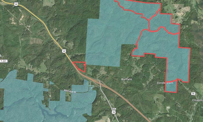 Wooded acreage ideal for weekend getaway