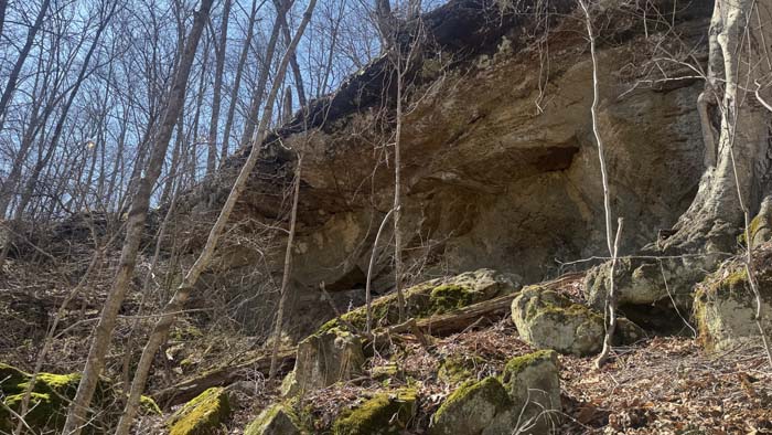 Aerial overview of 35 acre land parcel