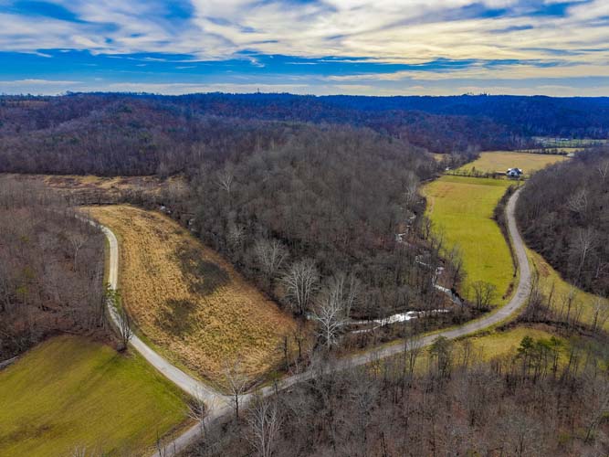 Lawrence County Ohio hunting land aerial