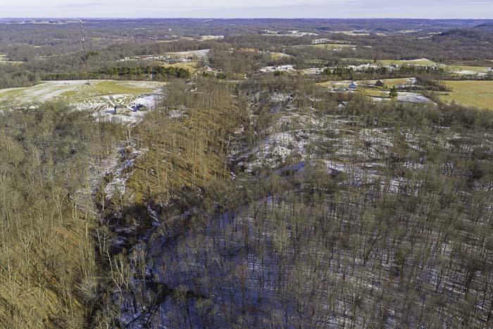 Elevated ridge top on Wargo Road land in Noble County Ohio