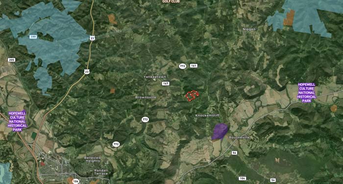 Wooded habitat for game species.