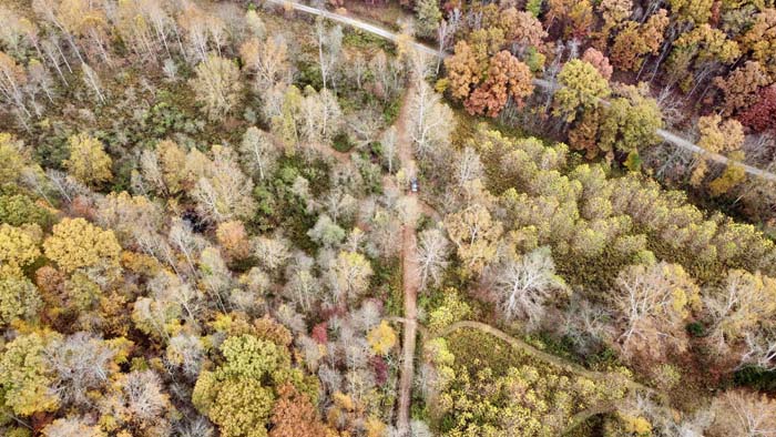 Secluded off-grid cabin site in Southern Ohio