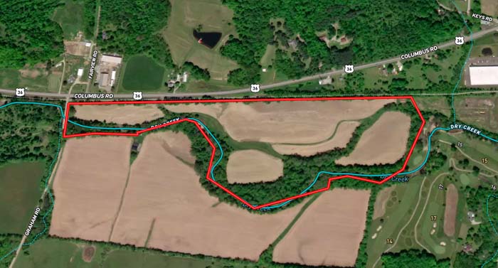 Ohio farmland and forest mix