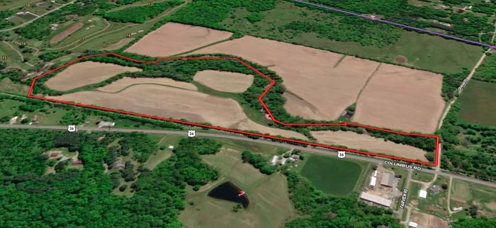 Scenic business location land
