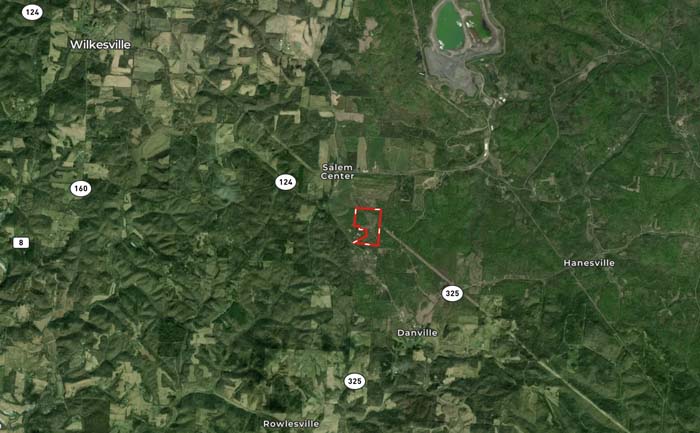 Southern Ohio field with treeline backdrop on Meigs County acreage