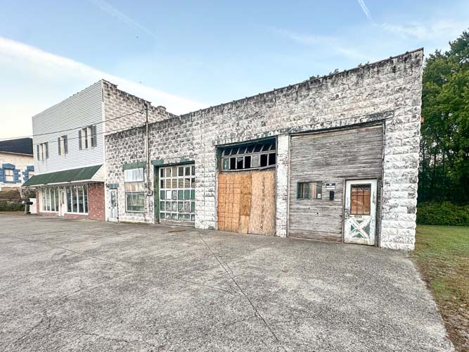Large storefront building on Eastern Avenue