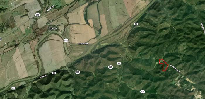 Recreational rural land with wooded terrain and open space