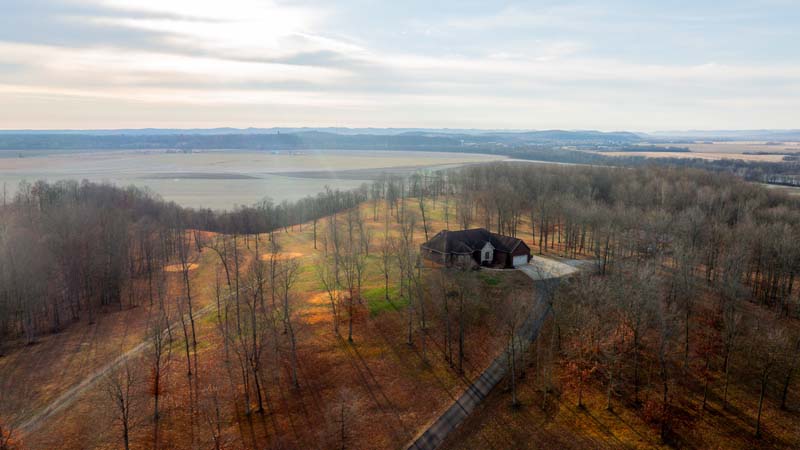 Pike County Ohio luxury estate aerial