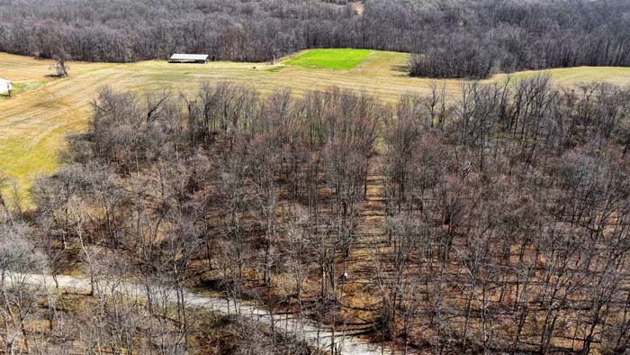 Creek running through Muskingum County land