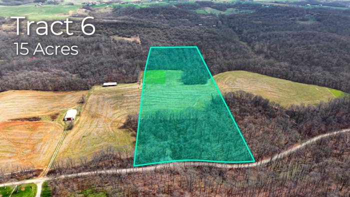 Mid-sized acreage tract with creek and wildlife habitat
