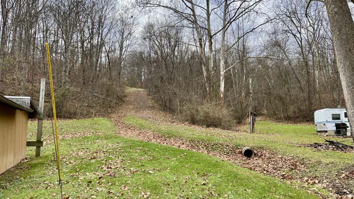 ATV path through rolling terrain