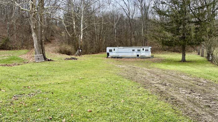 Rolling hardwood timber on Athens County acreage