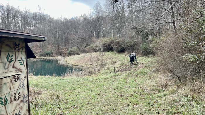 Public water hookup at rural basecamp