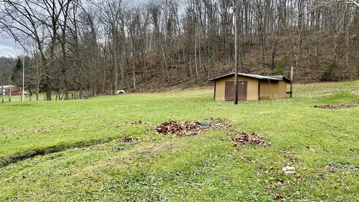 Premier camper base camp with utilities installed