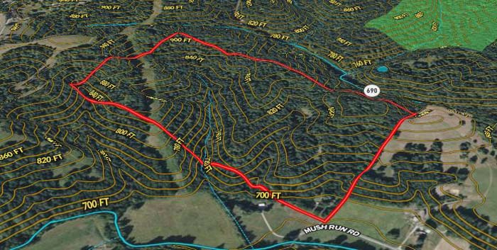 ATV parked on rolling trail